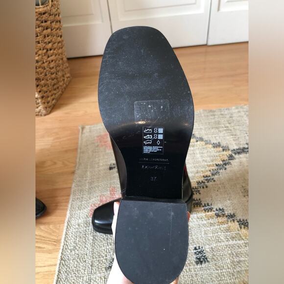 & Other Stories Black and Red Sock Heeled Booties - Picture 5 of 8